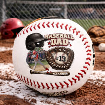 Nom de Papa de Baseball Personnalisé