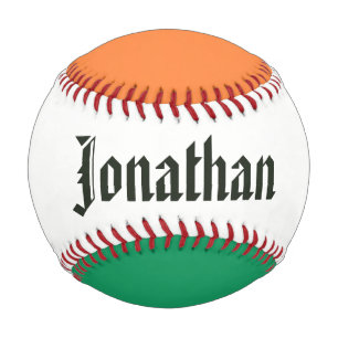 Balle De Baseball Nom personnalisé de l'indicateur Irlande bbt