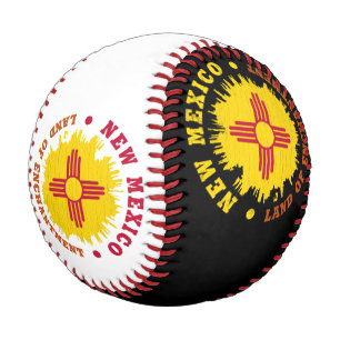 BALLE DE BASEBALL NOUVEAU DRAPEAU D'ÉTAT DU MEXIQUE