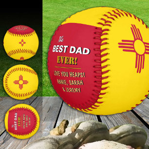Balle De Baseball Nouveau-Mexique Meilleur papa, patriotique USA, Dr