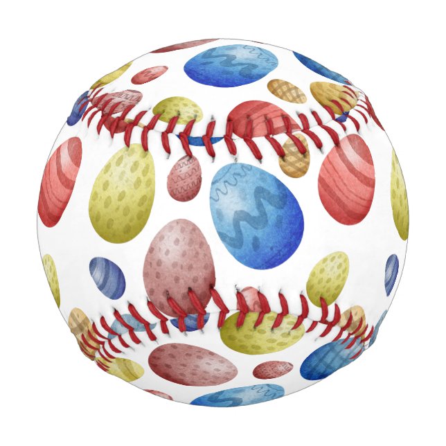 Balle De Baseball Oeufs de Pâques  (Devant)