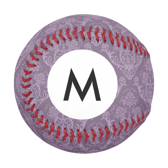 Balle De Baseball Papier peint à fleurs violet (Devant Gauche)