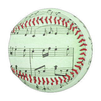 Balle De Baseball Partition de musique verte