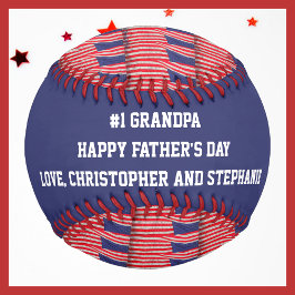 Balle De Baseball Patriotic Baseball #1 Grand-père, Fête des pères, 