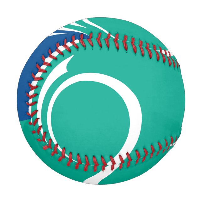 Balle De Baseball Patriotic baseball with flag of Ottawa, Canada (Devant Gauche)