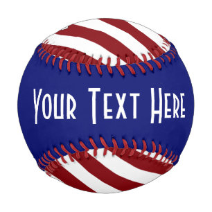 Balle De Baseball Patriotique Custom Baseball HAMbyWG