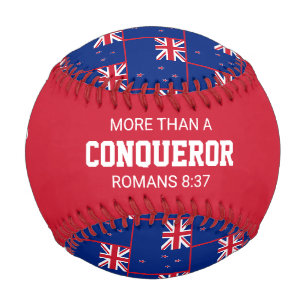 Balle De Baseball Patriotique PLUS QUE CONQUÉRANT Personnalisé NOUVE