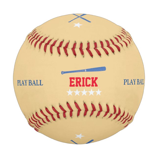 Balle De Baseball personnalisation de baseballer (Devant)