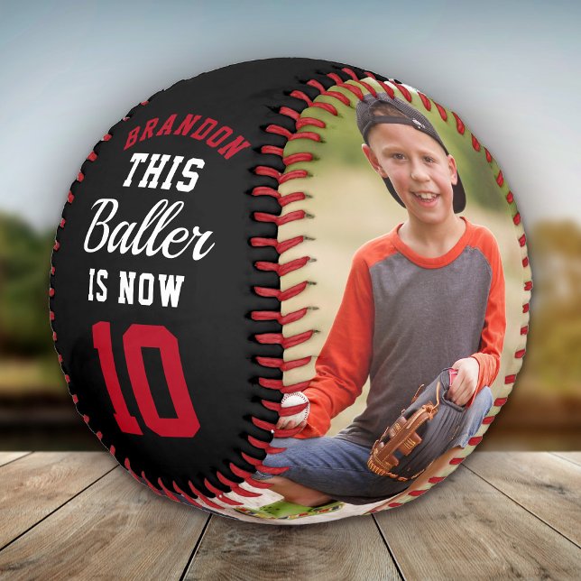 Balle De Baseball Personnalisé Anniversaire de enfant Age Fun Sports (Créateur téléchargé)
