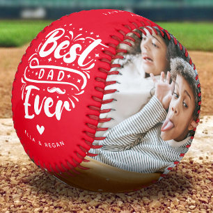 Balle De Baseball Personnalisé Meilleur Papa Jamais 2 garde photo