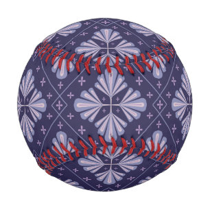 Balle De Baseball Pétales de fleurs géométriques motif répétitif abs