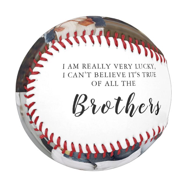 Balle De Baseball Photo Best Brother  (Devant Gauche)