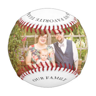 Balle De Baseball Photo de famille Père et bébé