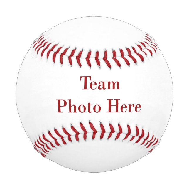Balle De Baseball Photo d'équipe ~ Personnalisée (Devant)