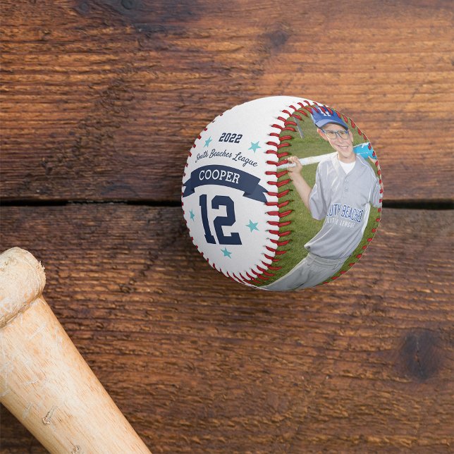 Balle De Baseball Photo et numéro du joueur personnalisé (Créateur téléchargé)