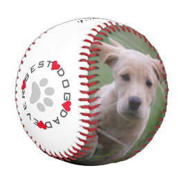 Balle De Baseball Photo moderne Meilleur Chien Papa Jamais
