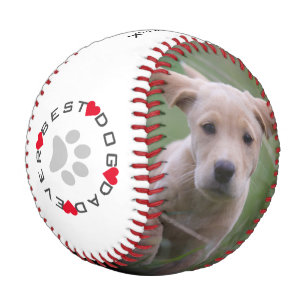 Balle De Baseball Photo moderne Meilleur Chien Papa Jamais
