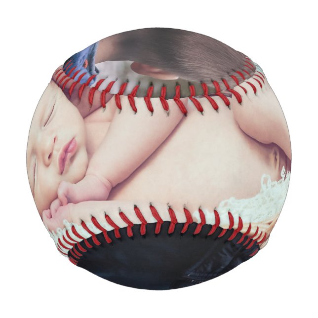 Balle De Baseball Photo personnalisée (Dos)