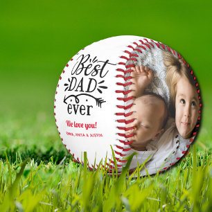 Balle De Baseball Photo personnalisée Fête des pères de meilleur pap