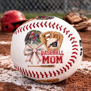 Balle De Baseball Photo personnalisée pour maman de baseball