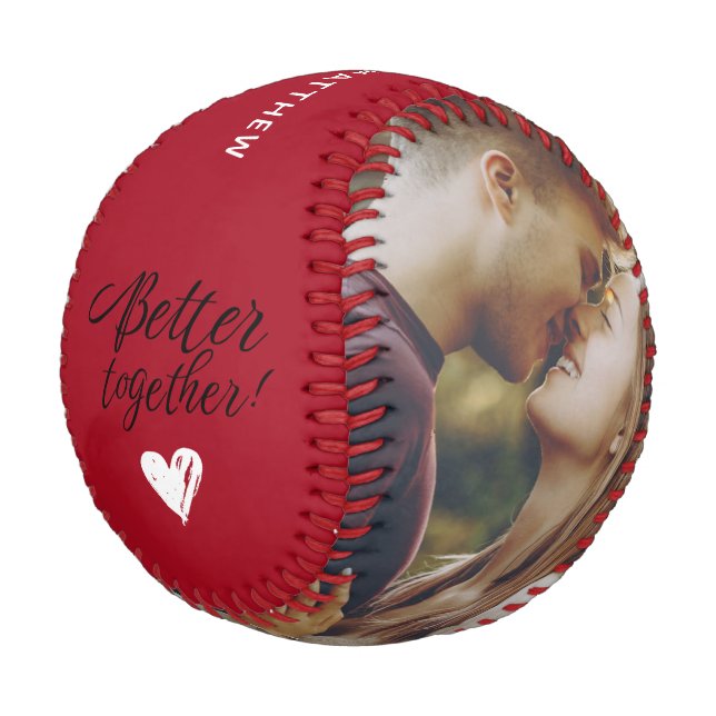 Balle De Baseball Photo Script Better Together Custom (Angle)