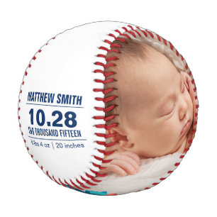 Balle De Baseball Photos de Faire-part de naissance de base-ball per