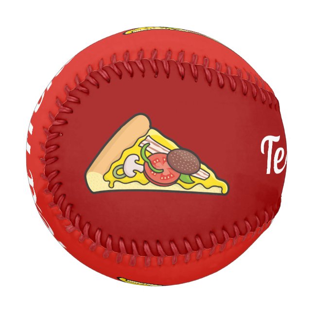 Balle De Baseball Pizza Slice (Dos Droite)