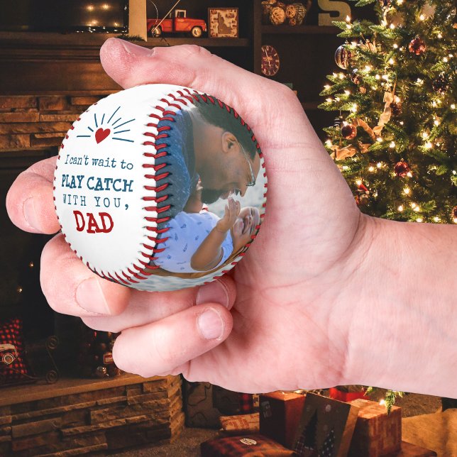 Balle De Baseball Premier Noël pour papa de Baby Photo (Créateur téléchargé)