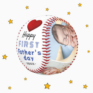 Balle De Baseball Première Fête des Pères Red Heart 4 Collage photo