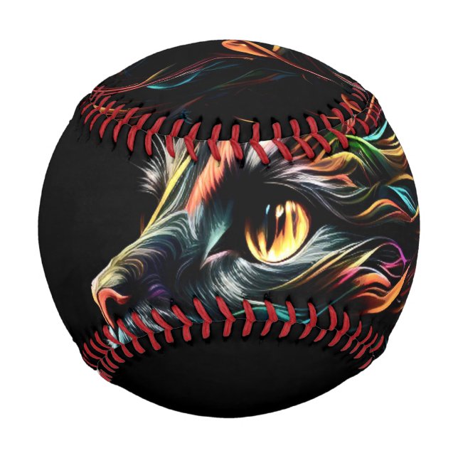 Balle De Baseball Profil Feline (Devant)