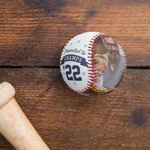Balle De Baseball Promoted to Gramps   New Grandfather Photo