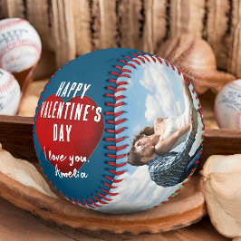 Balle De Baseball Red Heart Heureuse Sainte-Valentin 2 Photo Boyfrie