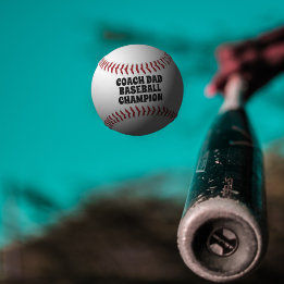 Balle De Baseball Retro Coach Papa Champion Personnalisé Baseball