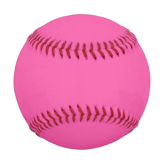 Balle De Baseball Rose chaud clair clair (Devant)