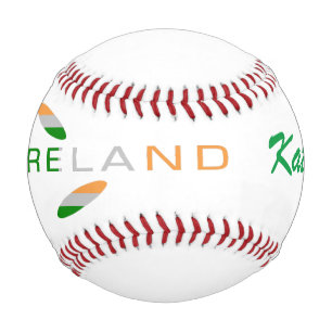 Balle De Baseball Rose du drapeau irlandais personnalisé