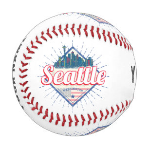 Balle De Baseball Seattle Washington États-Unis City Skyline USA