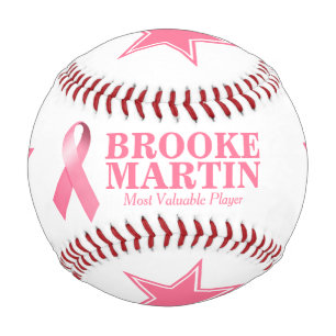 Balle De Baseball Sensibilisation au cancer du sein Votre Fondation