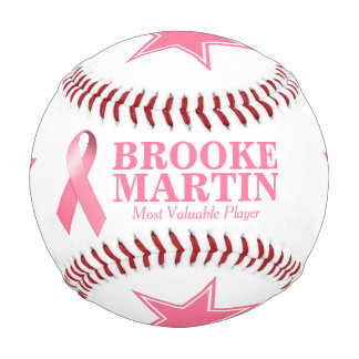 Balle De Baseball Sensibilisation au cancer du sein Votre Fondation