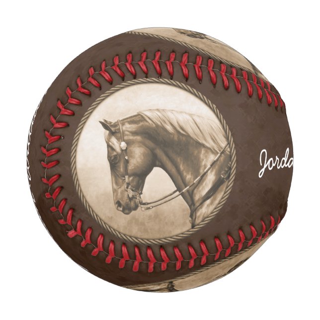 Balle De Baseball Sepia Brown (Devant Gauche)