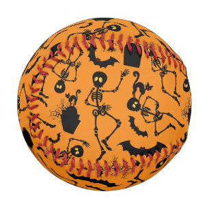 Balle De Baseball Skeletons d'Halloween Macabre Dance