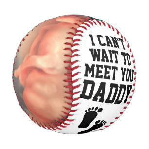 Balle De Baseball Sonogramme personnalisé Ultrasound Nouveau papa bé