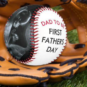 Balle De Baseball Sonogramme Photo Papa sera la première Fête des