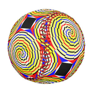 Balle De Baseball Spirales jaunes par Kenneth Yoncich