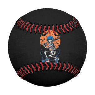 Balle De Baseball Squelette de baseball Halloween Baseball Halloween