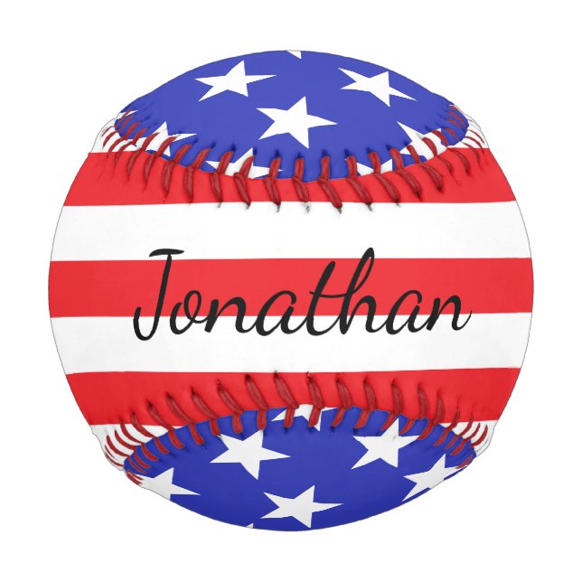 Balle De Baseball Stars et Stripes Baseball (Devant)