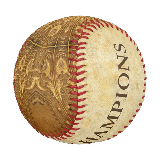 Balle De Baseball Style antique Motif XII + vos idées (Angle)