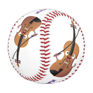 Balle De Baseball Sympa drôle violon personnage de dessin animé