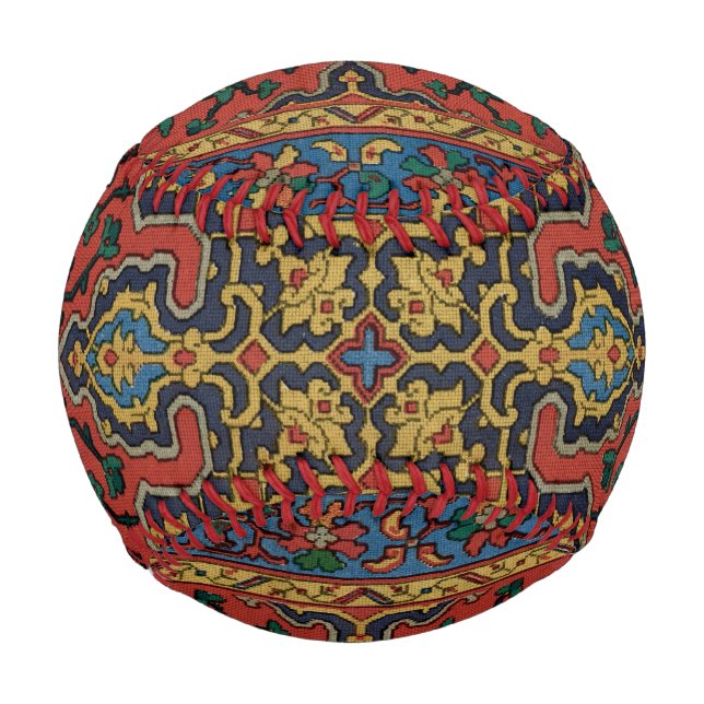 Balle De Baseball Tapis persan rouge bleu classique (Devant)