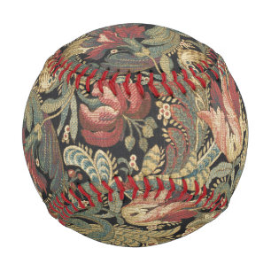 Balle De Baseball Tapisserie florale riche Brocade Antique Classique