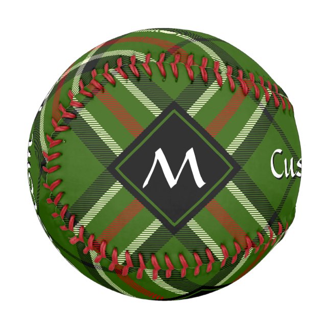 Balle De Baseball Tarte verte, noire, rouge et blanche (Devant Gauche)